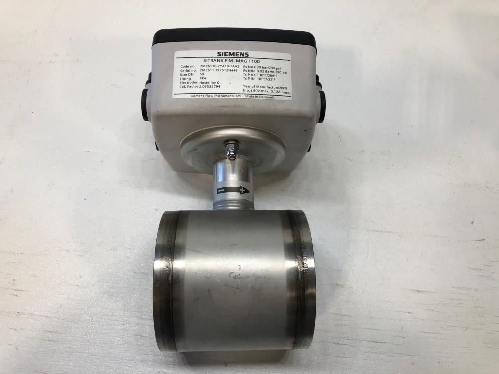 Siemens Sitrans F M MAG 1100 Electromagnetic Flow Sensor 7ME6110-2YA10-1AA2